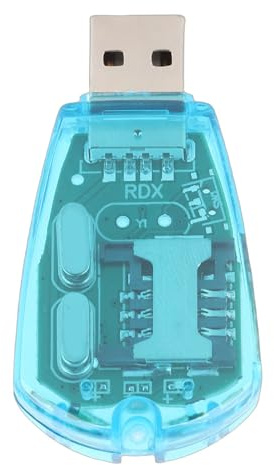 Lector de Tarjetas SIM, Lector de Tarjetas de Memoria USB 6 × 3 × 0,8 cm/2,4 × 1,2 × 0,3 Pulgadas Dispositivo de Copia de Seguridad del Chip del teléfono Administrador de Datos