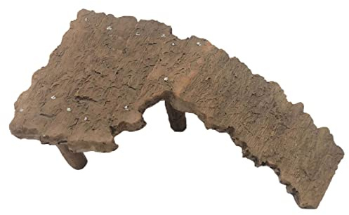 FJMQHU Plateforme pour Îlot de Baignade Rampe Reptile en Résine Accueil Caché Large Surface Promouvant La Détente Également Facile à Nettoyer pour AQU, 16x9x6cm A