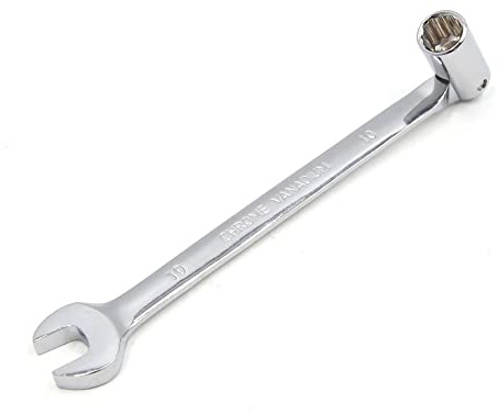 sourcing map 10mm Swivel Head Combination Socket Spanner Wrench Car Repair Tool