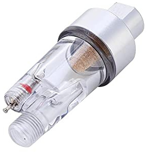 Trappola d'Acqua Aerografo In-Line, Mini Filtro Aria Acqua per Tubo da 1/8 Raccordo per l'Umidità dell'Acqua