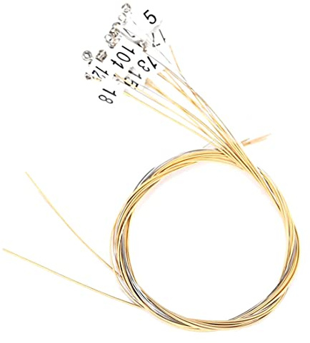 Doumneou 21 Saitige Leier Harfensaite Leiersaite Kleine Harfensaiten ZubehöR Musikinstrument 21 Saitige Laiyaqin Saite