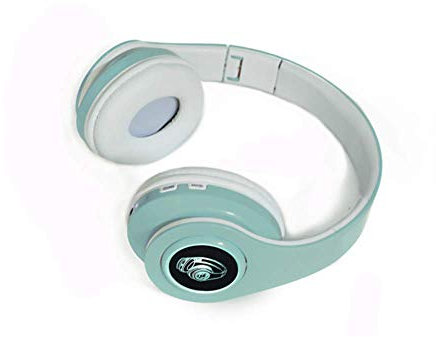 ADITAM Cuffie Bluetooth senza fili Supporto pieghevole portatile TF Card Lettore FM Mp3 integrato con luci di respirazione colorate a LED Double the comfort