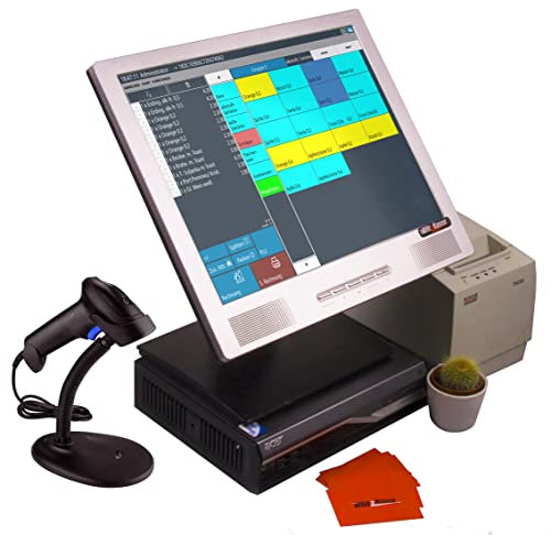 17 Handel KASSE für Imbiss, Laden, Supermarkt, Kiosk mit Drucker Scanner, Scannerkasse, TSE-konform, integriertes Zeitungsmodul