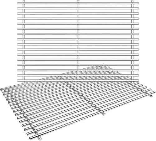 7639 Grillrost für Weber Spirit I & II 300 Serie, Edelstahl Grillroste für Spirit E310, S320, S330 (mit vorderen Brennerknöpfen), Spirit 700,900, Genesis Silver/Gold B&C Gasgrill, Ersatzteile für 7638