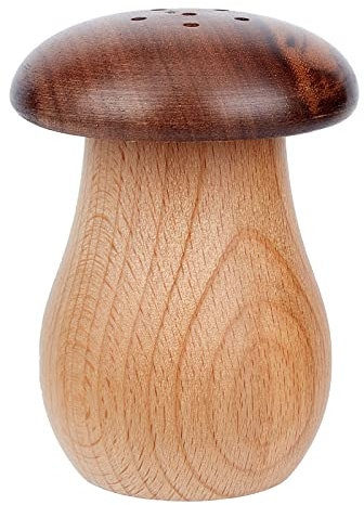 GORGECRAFT Zahnstocherhalter Aus Holz In Pilzform Zahnstocherspender Aufbewahrungsbox Mit 2.8 mm Loch Staubdicht Tragbarer Mini-Behälter Für Zuhause Küche Restaurant Hotel Tischdekoration