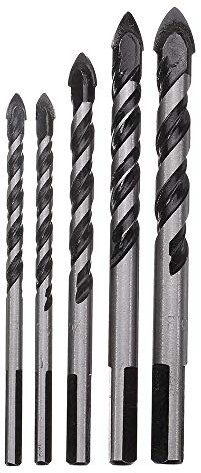 5 Stück 6–12 mm Dreieck-Spiralbohrer for Beton, Glas, Keramik, Fliesen, Marmor