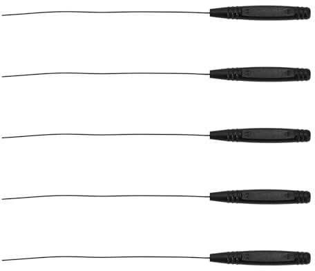 ECSiNG 5 Stück 12,5 Cm Hörgeräte-Reinigungsstab Hörgeräte Reinigungsbürste Langer Hörgeräte-Drahtschmalz-Entferner Reinigungszubehör Otoplastik Entlüftungsreiniger für Schallschläuche
