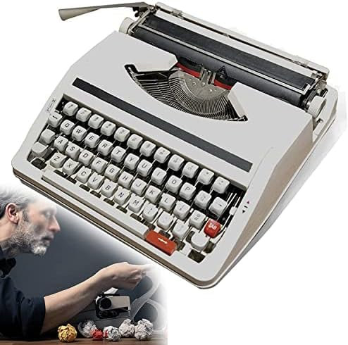 Vintage-Schreibmaschine Für Eine Nostalgische, Traditionelle Manuelle Schreibmaschine, Klassische Retro-Schreibmaschine Für Alte Maschinen, Manuelle Schreibmaschine, Tragbar Für Schriftsteller, Di