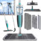 Jubor Lavavetri con Spray, 4 in 1 Tergipavimento Telescopico in Alluminio, Spazzola Lava Vetri con Manico 190cm, Kit di Pulizia Telescopico Lavavetri per Pavimento, Finestra, Vetro
