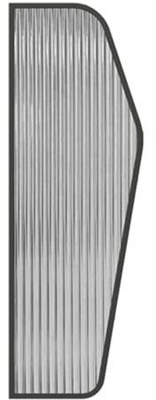 Generisch Urinal-Trennwand für Toiletten, an der Wand montierte Urinal-Trennwand, geeignet für Schulen, Einkaufszentren, öffentliche Orte, Büros (4 Stück)