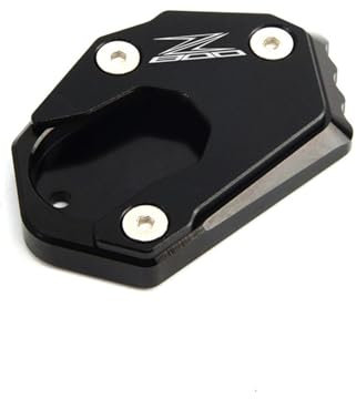 Motorrad Ständer Unterlage Für Z800 2012-2017 Motorrad-Seitenständer-Verlängerungsplatte(Schwarz)