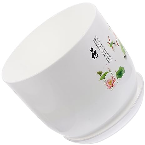 SUPVOX Resin Plant Potted Plant Hydroponic Flower Container Planting Bowl for Home Daffodil Pot Container Delicate Flowerpot