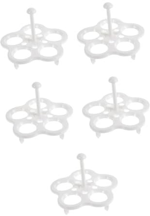 Mobestech 5 Series De Huevos Porta Huevos Al Vapor Estante De Enfriamiento De Vapor Huevera Para Huevos Cocidos Rejilla Para Cocinar Huevos El Plastico Blanco 2 Piezas X 5
