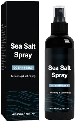 Sea Salt Spray pour Homme, Premium Spray Eau de Mer Cheveux pour Cheveux Plus Volumineux & Texture Stable, Parfaites Beach Waves, Volume & Tenue, Cadeau Homme pour tous types de cheveux 100ml