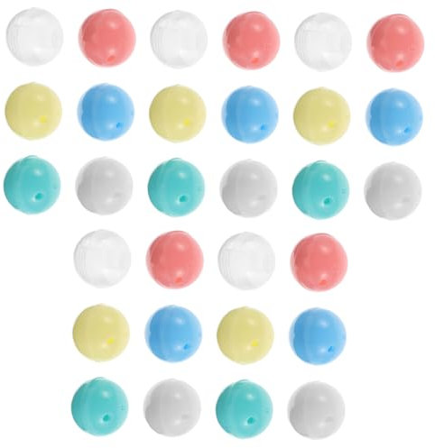 YARNOW 30pcs Mini Fillable Prize Balls Plastic Openable Sphere Shell for Boys and Girls Vending Machine Candy Easter Party Favor