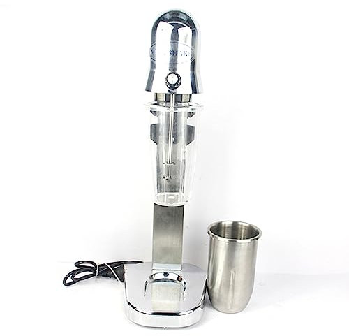 Elektrische Milchschüttlermaschine 2 Geschwindigkeiten Milchshake -Hersteller Mixer Getränkemixer Edelstahl Milchshake -Maschine Frappe Mixer Für Schnee -Smoothies Cocktails Protein Shaker 20000 RPM