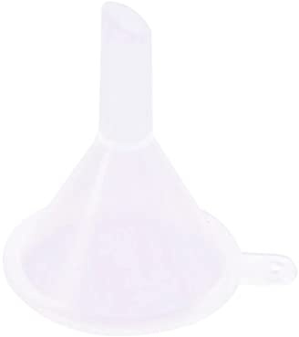 Mini entonnants, entonnoirs en plastique transparent, entonnoir de dépôt avec bec tilé pour une petite bouteille, entonnoir de cuisson portable pour liquide, épices, poudre, lotion, décor d'huiles