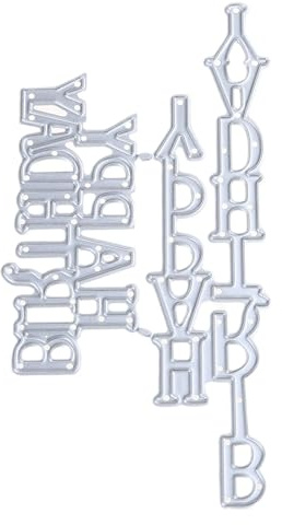 Stanzschablonen mit Buchstaben Happy Birthday, für Sammelalben, Alben, Karten, Prägung, Basteln, Stanzformen für Kartenherstellung