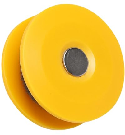 BUGUUYO Pulitore Catena Bici Giallo Design a Rulli in Pvc e Magnetico, Strumento Labor-saving per Pulizia Catena, Accessorio per Bici da Esterno