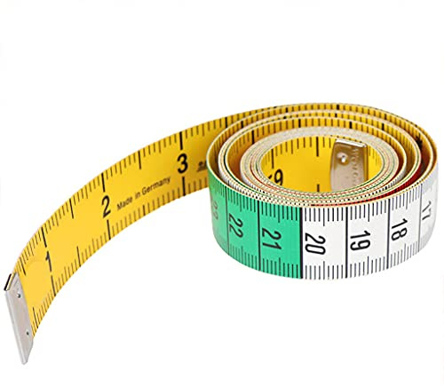 Mètre ruban souple de 152,4 cm - Double échelle - Mesure du corps - Règle de mesure pour la maison et l'artisanat