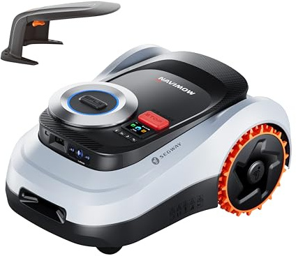 Segway Navimow i215 LiDAR mit Garage M, Mähroboter ohne Begrenzungskabel für 1500 m², bis 45% Steigung, Solid-State LiDAR + Vision, Automatisches Kartieren, Ohne Drähte oder Antenne, Integriertes 4G