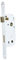 Bricard 2679 Serrure à encastrer axe 40 mm pour Porte de Salle de Bains et Toilettes, fermeture par Bouton, coloris Blanc