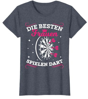 Frauen Dart Spruch Besten Dartspieler T-Shirt