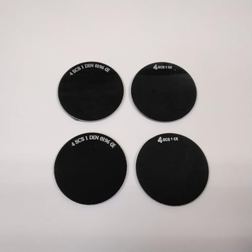 SCHUTZGUT Schweißerglas Ersatz-Scheiben DIN 4 für Schweißerbrille - 2 Paar