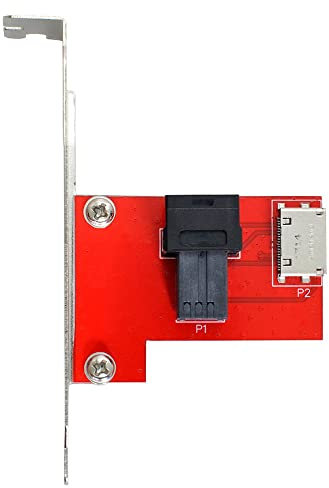 Xiwai PCI-Express 4.0 Mini SAS HD SFF-8643 a Oculink SFF-8611 SFF-8612 Adattatore PCBA femmina con staffa