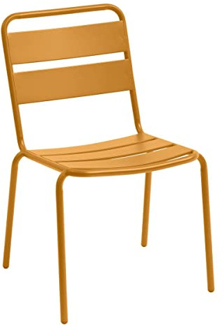 Hespéride Chaise de Jardin empilable Phuket Ocre