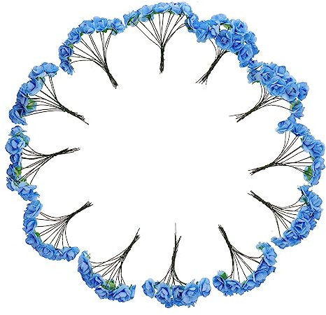 Zerodeko 144St künstliche Papierblume Bürodekoration Rosengirlanden zur Dekoration Schreibtischzubehör Zylinder künstliche Blumen künstliche Pflanzenornamente Strauß Kranz