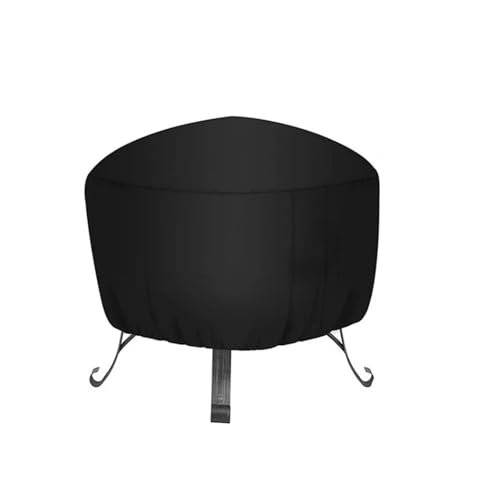 PUYEN Kleine Grillabdeckung, BBQ-Grill-Abdeckung, Holzkohlekessel, Schutzkappe, Gas, runde Feuerstellen auf der Terrasse, Schüssel, Korb, Grill, wasserdichte Abdeckungen(45x30cm)