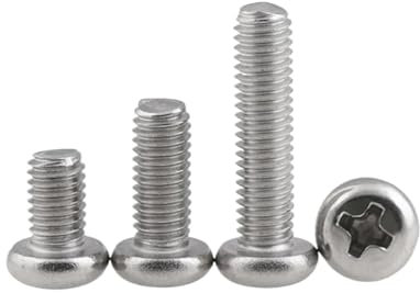 GWPOZGN Kreuzschlitzschrauben mit Flachkopf aus Edelstahl 304 Schrauben Bolzen DIN7985 GB818 M1 M1.2 M1.4 M1.6 M2 M2.5 M3 M4 M5 M6(35mm,10PCS_M4)