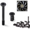 TXXATX 40 Piezas Tornillos de Caja PC Cabeza Plana Tornillos de Ventilador PC Tornillos de Ventilador de Caja de Computadora de Acero al Carbono Tornillos de Ventilador para Placa Base Ventilador Caja
