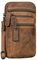 STILORD 'Mikael' 3 en 1 Bolsa de Pecho de Cuero para Hombre - Riñonera, Bandolera, Funda para Móvil - Elegante Bolsa de Hombro Pequeña de Piel Autentica, Color:Bergamo - marrón