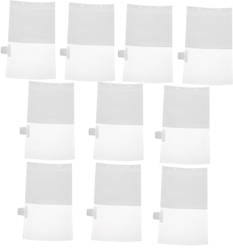 CONGARTENO Sacchetti 10 Pezzi Assorbi Umidità da Appendere per Rimozione Efficiente Dell'umidità in Plastica Bianco Design a Sospensione per Armadio Casa e Cucina