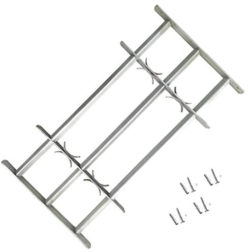 Générique Grille réglable de sécurité de fenêtres et 3 Barres 500-650 mm,Matériaux de Construction,Fenêtres-141382