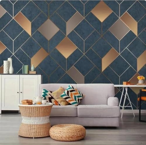 Abstrakt Kubisch Retro Geometrisch Kreativ 3D Tapeten Tapete Luxus Home Esszimmer Fototapete Effekt Wohnzimmer Schlafzimmer Kinderzimmer-150cm×105cm
