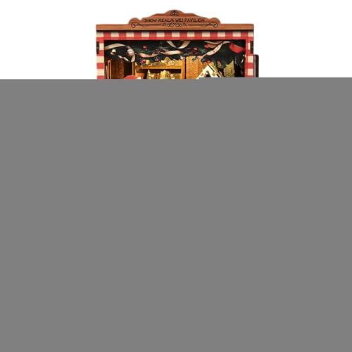 Fyrdyn Kit Casa delle Bambole | Puzzle 3D In Legno Da Costruire Casetta Natalizia - Forniture Per Costruire Modelli Decorativi Per Bambini E Adulti,Per Principianti