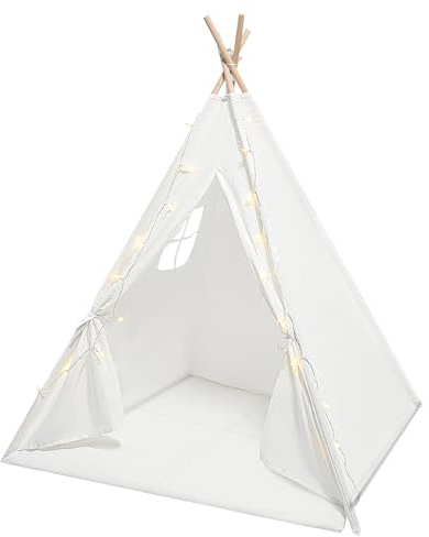 Tienda De Juegos, Casa De Juegos, Tienda Tipi, Juego Interior, Espacio De Lectura, Espacio Creativo, Plegable Y Estable, Alfombra Incluida, Luz Estrellada, Decoración De Dormitorio, Cumpleaños, Salón