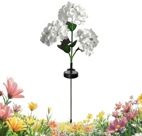 Hortensia pour extérieur, éclairage de jardin, étanche, hortensia
