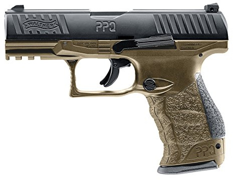 Umarex T4E Walther PPQ .43 Caliber Training Pistol Paintball Gun Marker, Flat Dark Earth