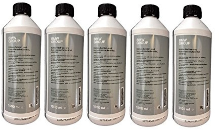 Original BMW Kühlerfrostschutz blau/grün - 5x 1,5 Liter Flasche