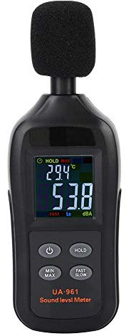 Sonomètre numérique, testeur de bruit portable noir UA961 pour usine, école, construction