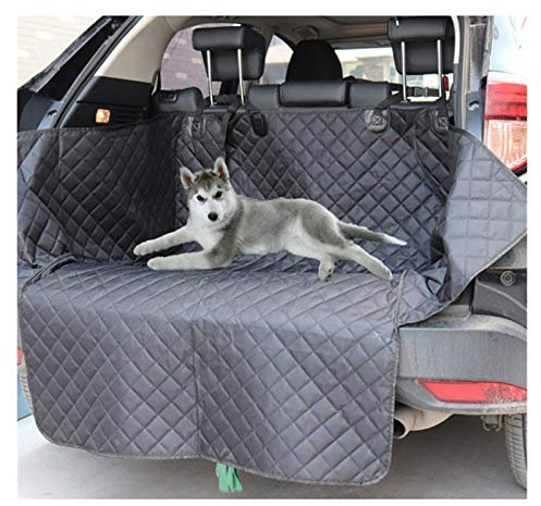 LIANYG Hunde Autositz Hundeautositzabdeckung, wasserdichter Anti-schmutzige Auto-Kofferraum-Sitzmatte, Pet-Träger-Protektor-Hängemattenkissen mit Sicherheitsgurt Autositz Für Hunde (Color : Black)