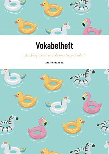 Vokabelheft – „Dein Erfolg wartet am Ende einer langen Straße.“: A4, Liniert mit 3 Spalten und Design-Cover, inkl. Tipps zum besseren Merken von Vokabeln
