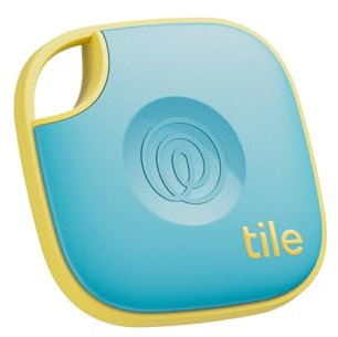 Tile by Life360 Mate - Bluetooth Tracker, Keys Finder and Item Locator for Keys, Bags and More. Phone Finder. Both iOS and Android Compatible. 1-Pack (Aqua Lemon)