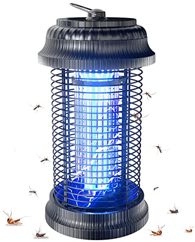 TMACTIME Elektrischer Insektenvernichter, Mückenfalle 20W 4500W UV Mückenlampe Mückenschutz, Fliegenfalle Elektrisch Fliegenfänger Insektenfalle Ungiftig Geruchsneutral für Innen und Traufe