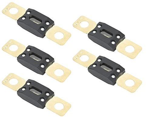 Pasamer ANM Car Audio Sicherungen, Universal Car Audio 80 AMP Flachsicherung 5 STÜCKE Vergoldet für Automotive