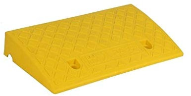 ANSNOW Einkaufszentrum-Rampen, Rutschfeste Rollstuhlrampen, Leicht Zu Tragen, Multifunktionale Bergauf-Pad, Auto-Bordsteinrampen, Hunderampen/Gelb/50 * 27 * 9Cm